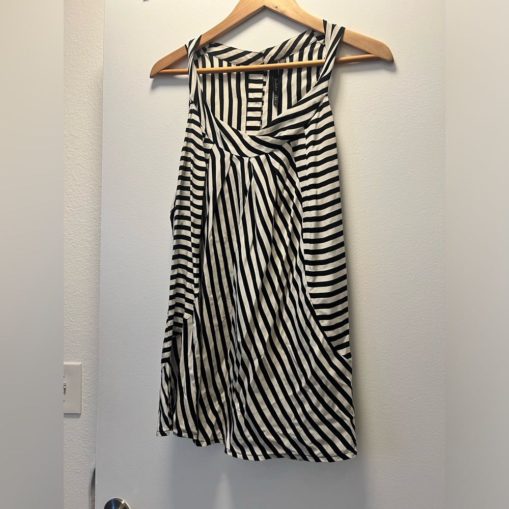 (Anthropologie) Bellatrix striped 100% silk blouse, Size Large
